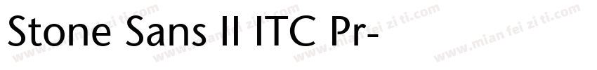 Stone Sans II ITC Pr字体转换